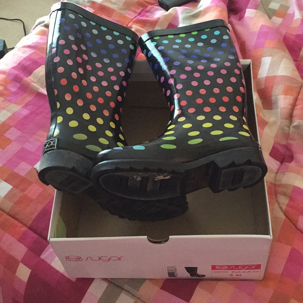 rainbow rainboots